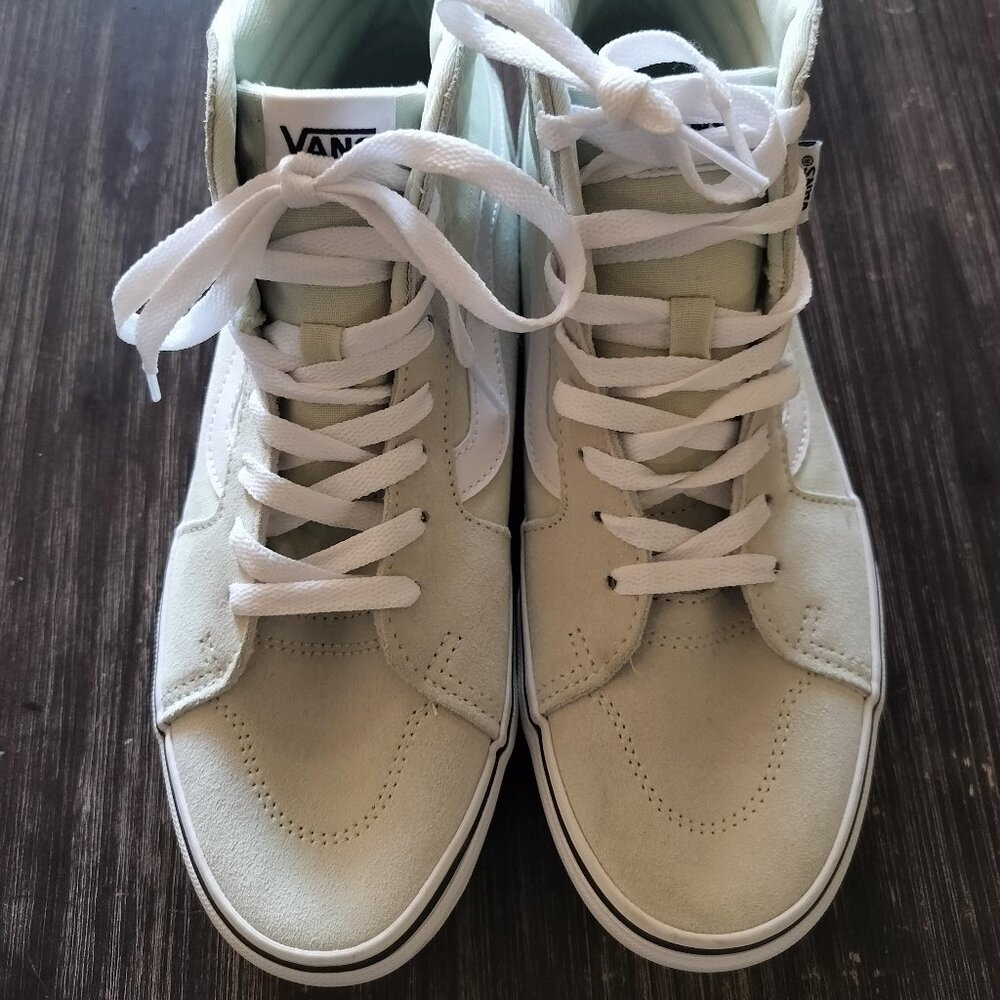 Green Vans High Top Sneakers